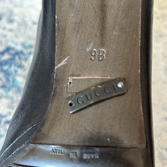 Gucci, black bootie Sz 8 - Picture 7 of 9